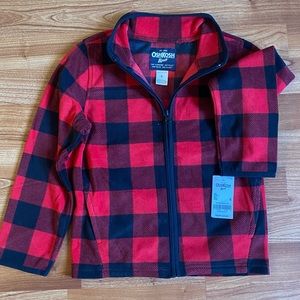 New boy fleece hoodie with zipper